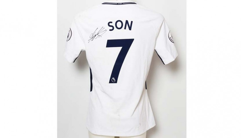 Official Boxed Son Heung-min Tottenham Hotspur FC Signed Match-Worn Home Shirt 