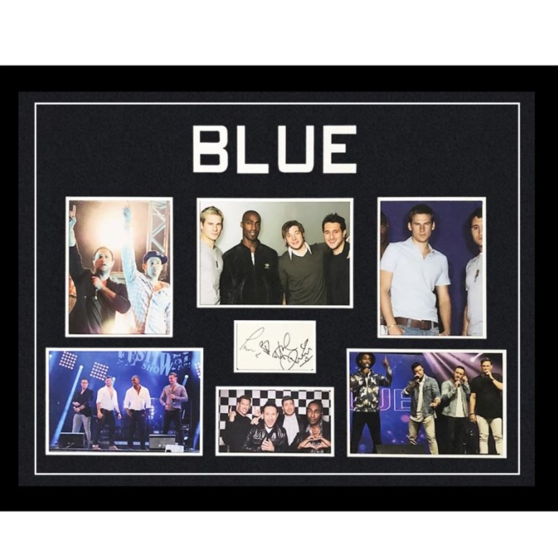 Display foto autografato dai Blue