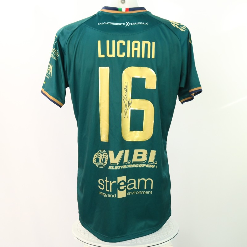 Luciani's Feralpisalò vs Pro Vercelli Signed Unwashed Shirt, 2024