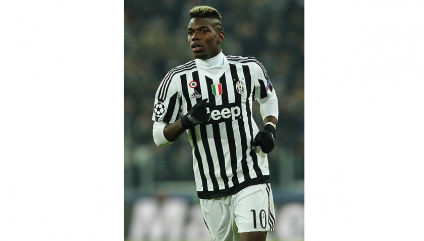 Pogba's Juventus Match Shirt, UCL 2015/16