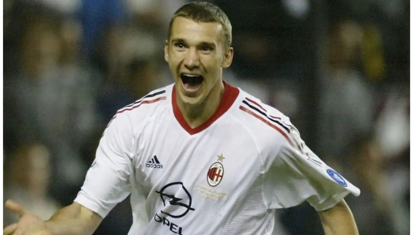 Shevchenko AC Milan Signed Shirt, Special Edition 2003 for Ukraine 