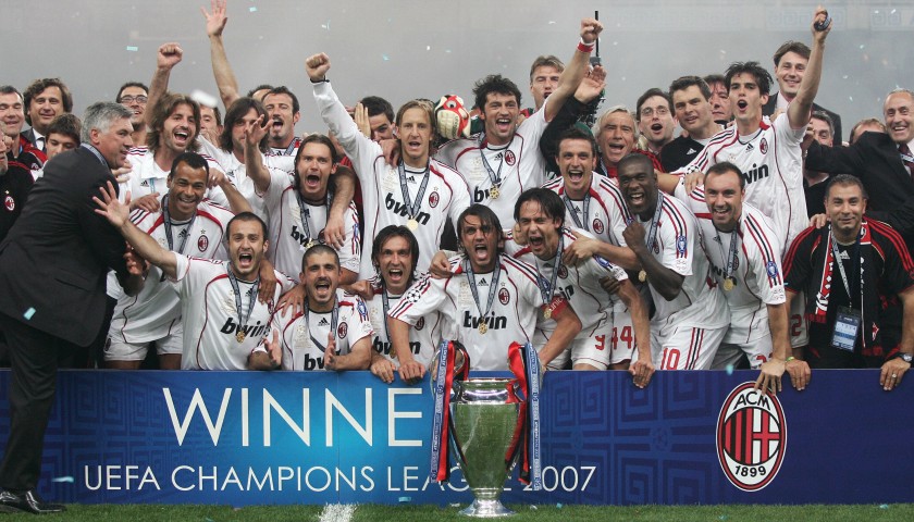 Alessandro Nesta's AC Milan Champions League 2007 Signed Shirt