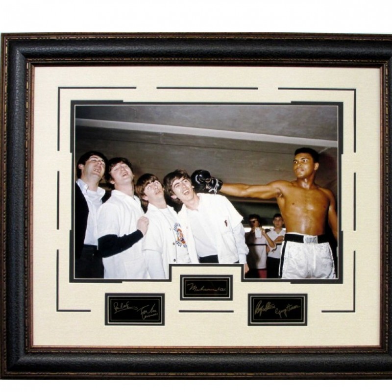 The Beatles with Muhammad Ali Vintage Photograph 