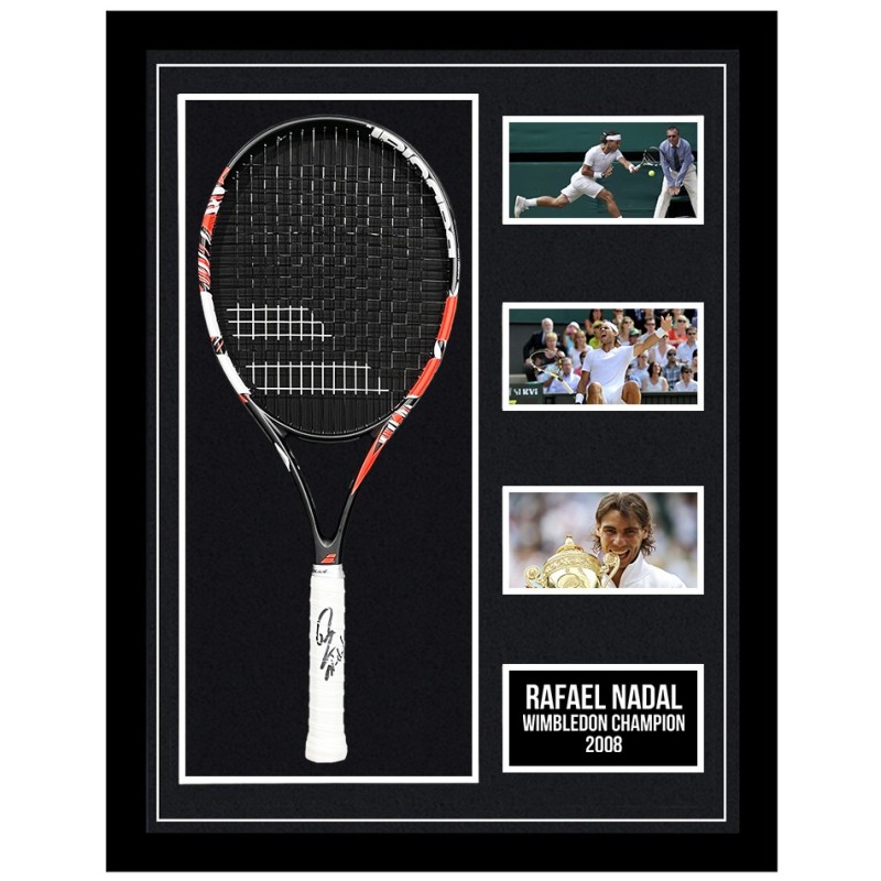 Rafael Nadal Signed and Framed Tennis Racket