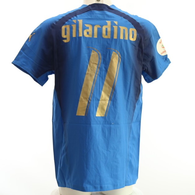 Gilardino's Italy Match Shirt, Euro 2008 Qualifiers