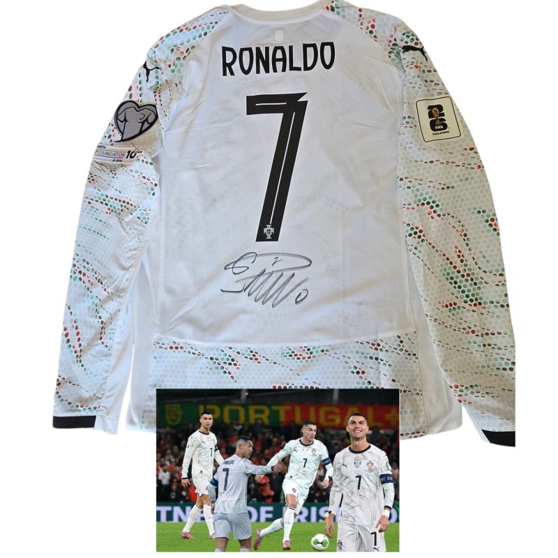 Ronaldo's Signed Match-Issued Shirt, Ireland vs Portugal WC 2026 Qualifiers 