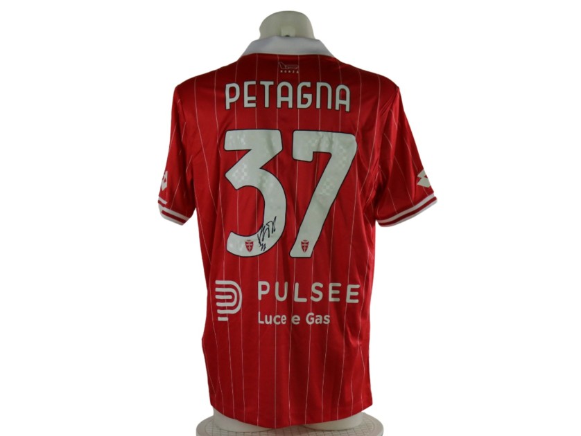 Petagna's Monza Signed Official Shirt, 2025/26