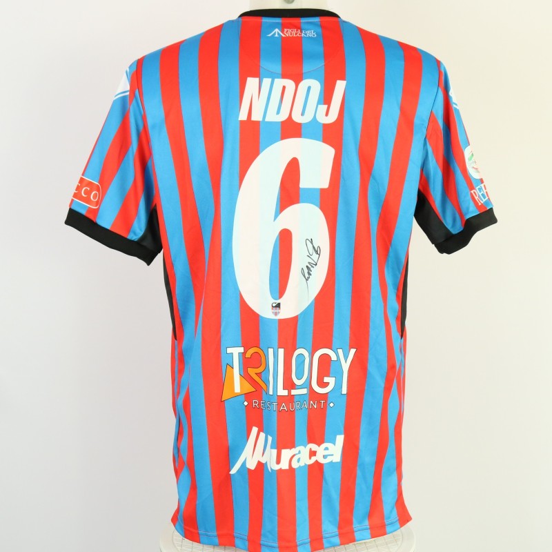 Ndoj's Signed Match Shirt, Catania vs Padova - Coppa Italia Serie C 2024 Final