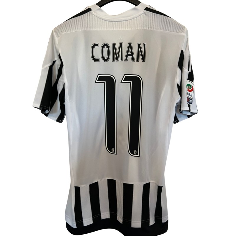 Coman's Juventus Match-Issued Shirt, Serie A 2015/16