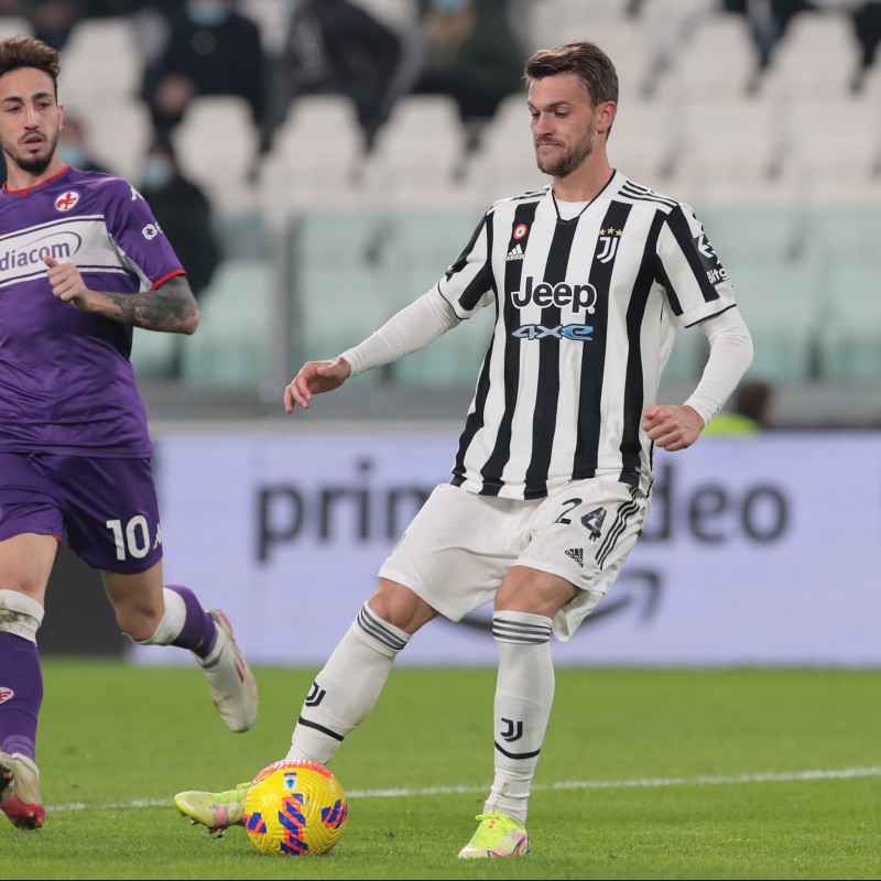 Rugani's Worn and Signed Shirt, Juventus-Fiorentina 2021 