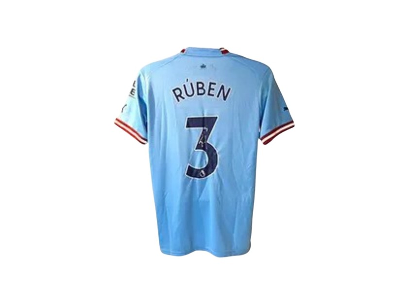 Ruben Dias' Manchester City 2022/23 Signed Replica Shirt