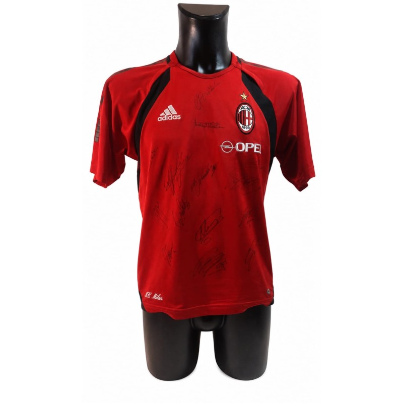 Milan Issued Training Shirt, 2004/05 - Signed by the Players