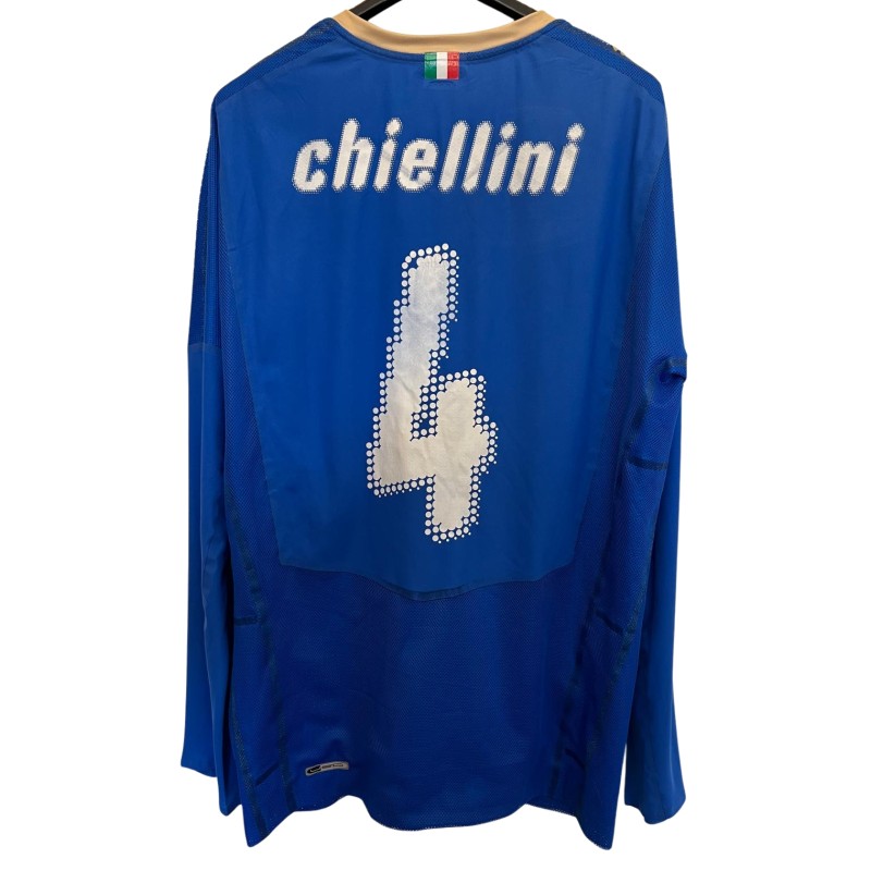 Chiellini's Italy Match-Issued Shirt, 2008