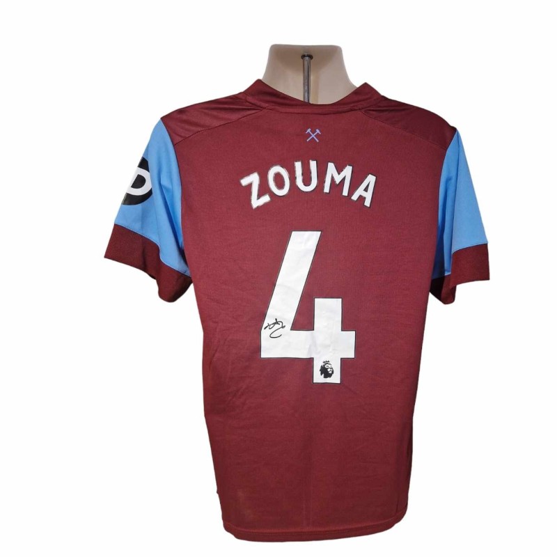 Kurt Zouma's West Ham 2023/24 Signed Replica Shirt