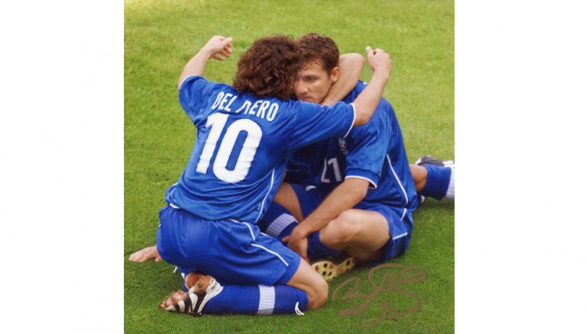 Christian Vieri Signed Photograph