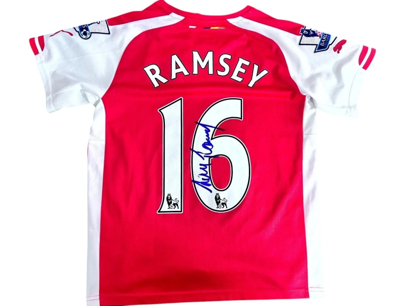 Ramsey's Arsenal Official Signed Shirt, 2014/15