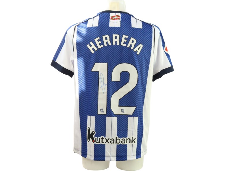 Herrera's Signed Unwashed Shirt, Real Sociedad vs Elche 2026