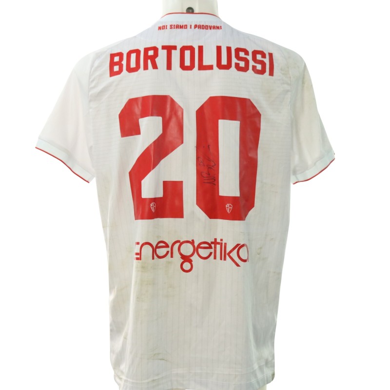 Bortolussi's Signed Unwashed Shirt, Padova vs Novara 2024