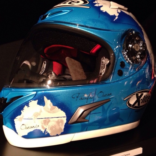  Checa crash helmet 2014- signed by Carlos