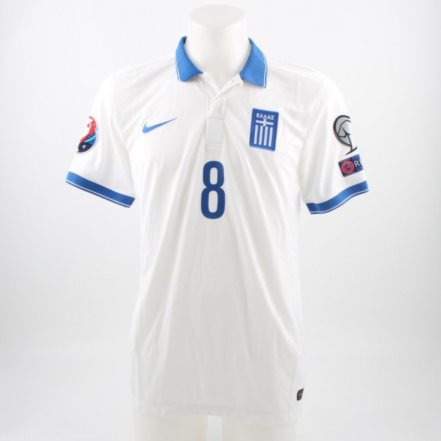 Match worn Kone Greece shirt, Euro2016 qualifications