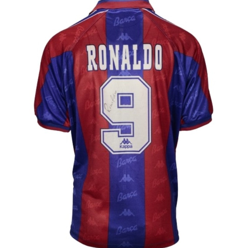 Ronaldo's Barcelona Signed Match-Worn Shirt, 1996/97