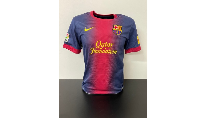 Messi's Official Barcelona Signed Shirt, 2015/16 - CharityStars