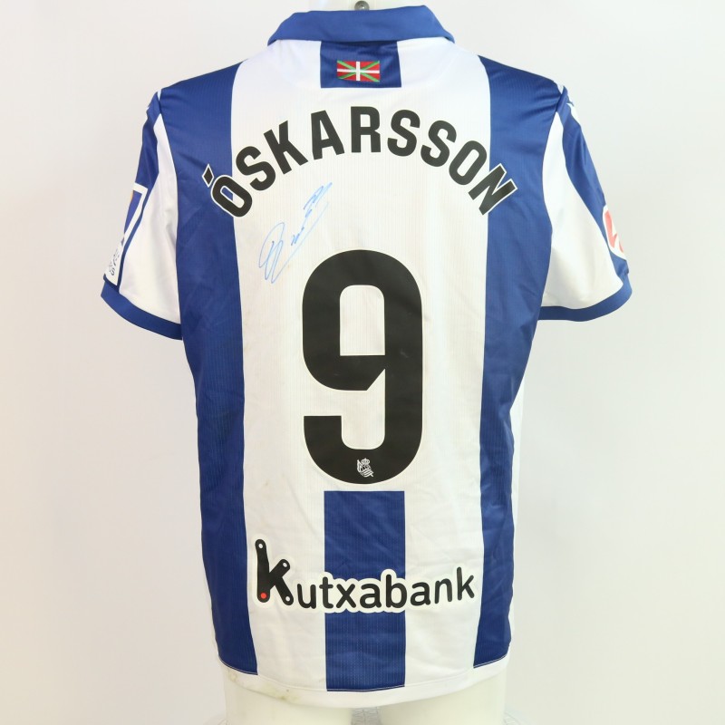 Oskarsson's Signed Unwashed Shirt, Real Sociedad vs Osasuna 2024