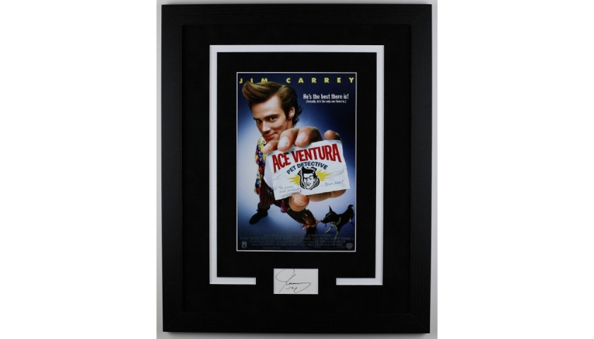 Jim Carrey Signed Display