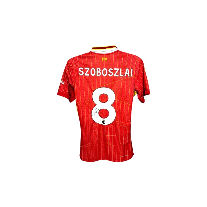 Dominik Szoboszlai's Liverpool 2024/25 Signed Replica Player Version Shirt