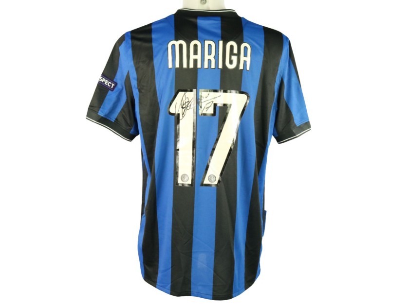 Mariga Inter Signed Match Shirt, Final Madrid 2010