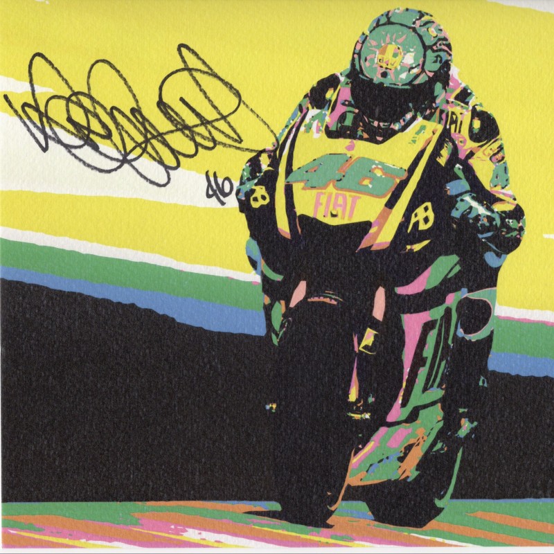 "Valentino Rossi" by Mercury - Signed by Both