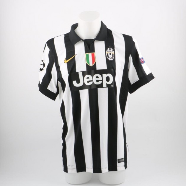 Juventus official replica Tevez shirt, Champions League 2014/2015 - signed