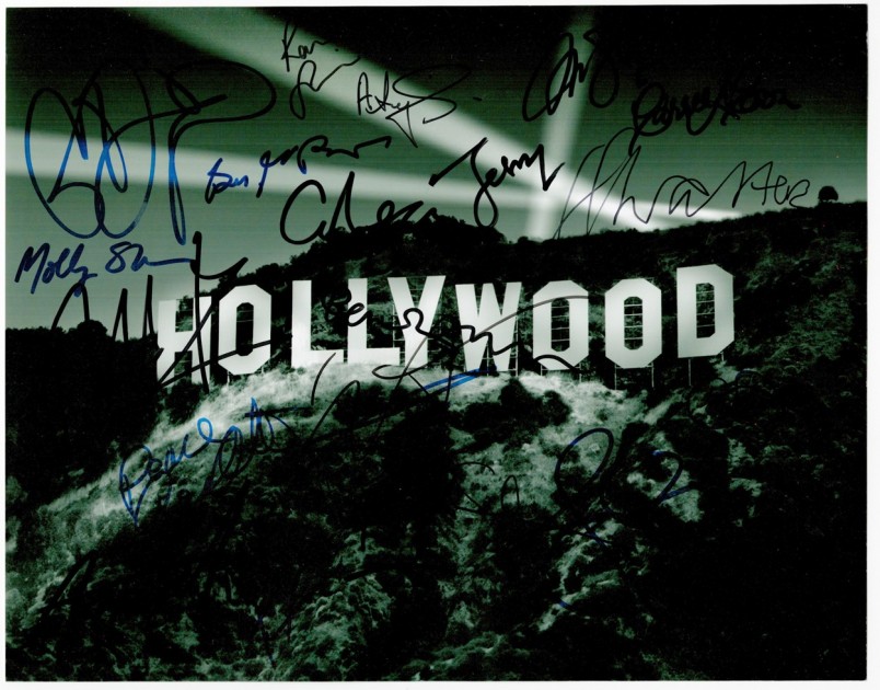 Hollywood Poster Signed by Various Actors