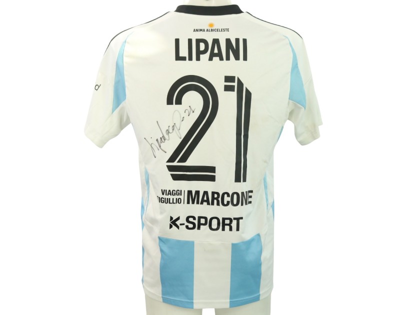 Maglia Lipani unwashed Perugia vs Virtus Entella 2024 - Autografata