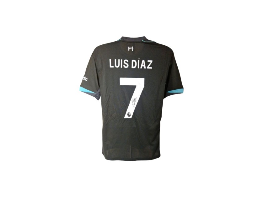 Luis Diaz's Liverpool 2024/25 Signed Replica Away Shirt