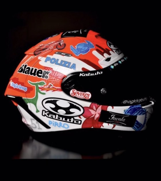Casco Kabuto - Indossato e Autografato da Michele Pirro