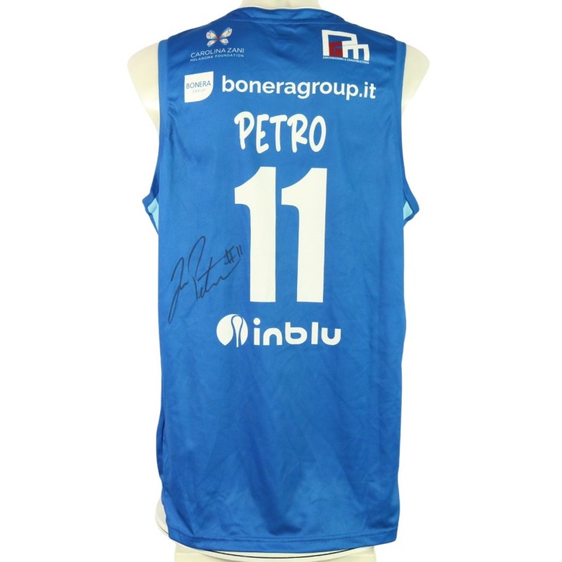 Petrucelli's Signed Unwashed Kit, Germani Brescia vs EA7 Emporio Armani Milano 2023 - Nickname Week