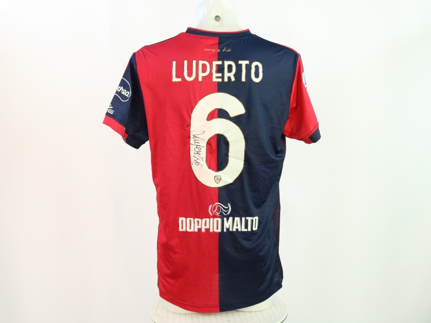 Luperto's Signed Unwashed Shirt, Udinese vs Cagliari 2024