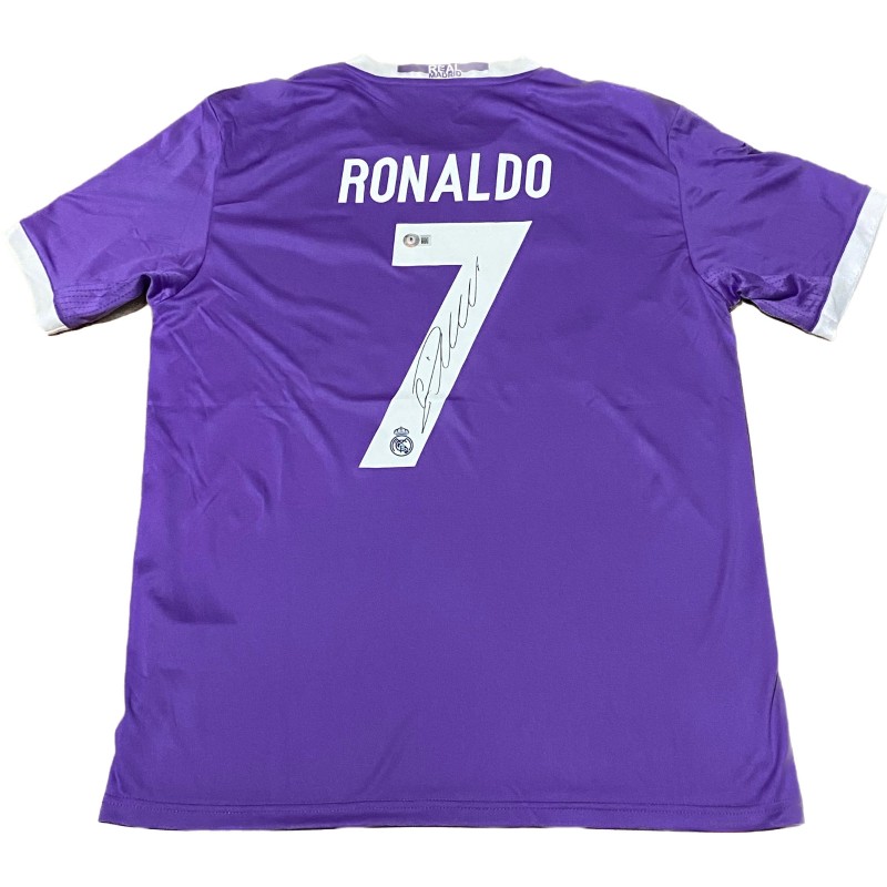 Maglia replica firmata di Cristiano Ronaldo per il Real Madrid 2016/17