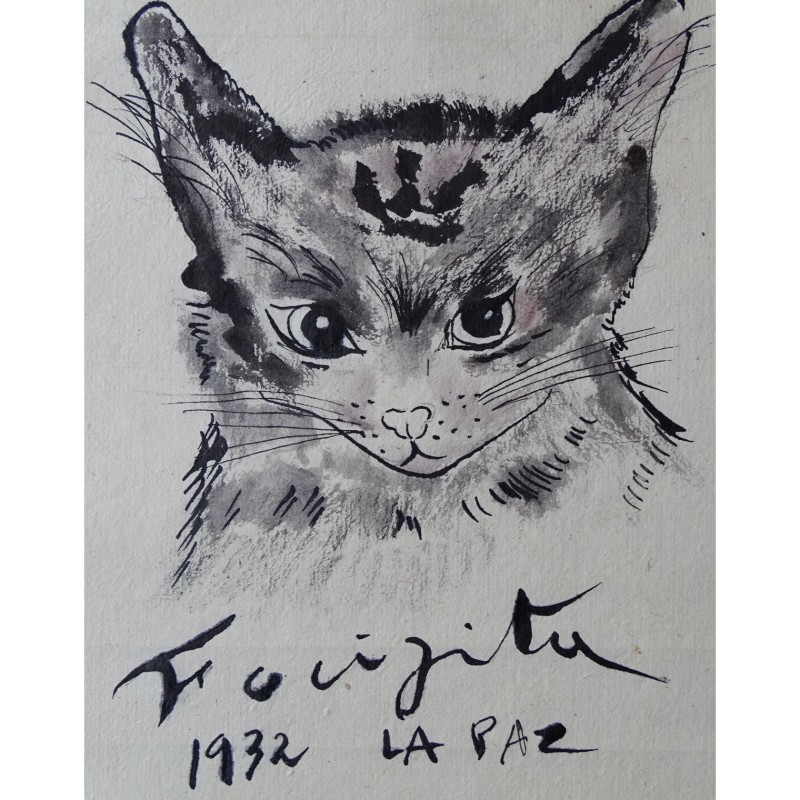 Disegno di Tsuguharu Foujita (attributed)