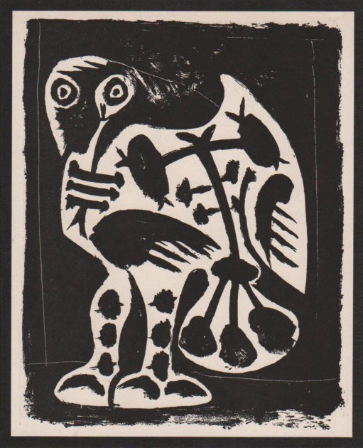 'The Great Owl' Lithograph by Picasso 