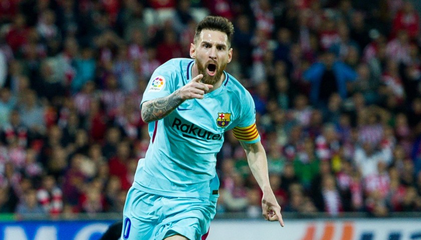 Messi Barcelona Match issued / worn Shirt, Liga 2017/18