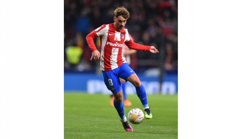 Griezmann's Atletico Madrid Match Shirt, 2021/22