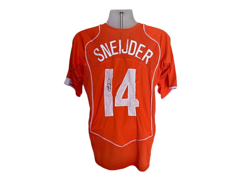 Replica della maglia dell'Olanda 2004/06 firmata da Wesley Sneijder