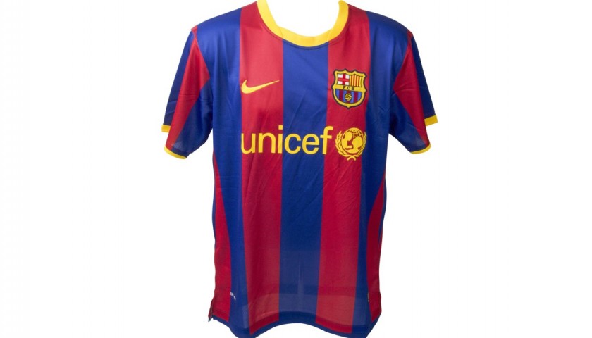 Villa's Official Barcelona Signed Shirt, 2010/11