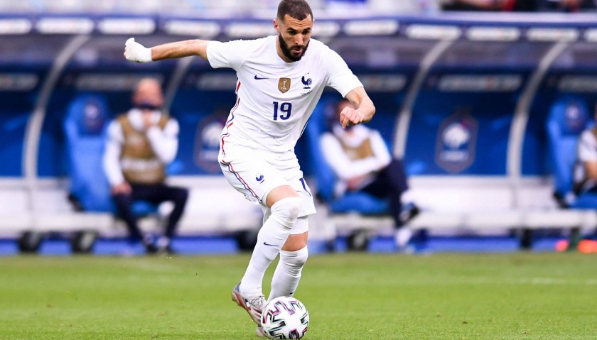Karim Benzema's France Signed and Framed Shirt - Ballon d'Or