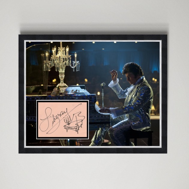 Liberace Signed and Framed Album Page