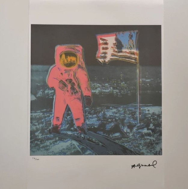 "Moonwalk" Lithograph Signed by Andy Warhol 