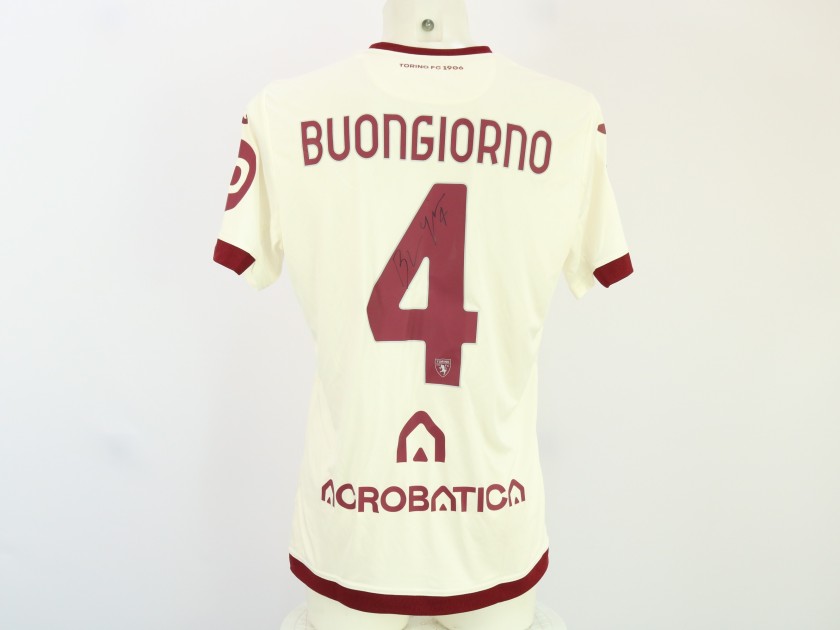 Buongiorno's Signed Unwashed Shirt, Atalanta vs Torino 2024