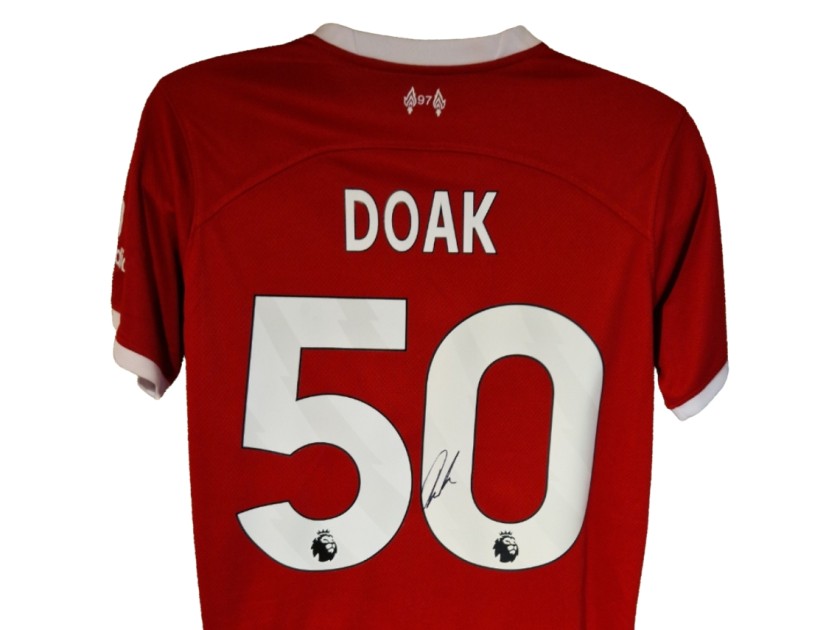 Ben Doak Signed Liverpool 2023-24 Official Home Football Shirt